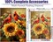 Diamond Painting for Adults Kits, 5D Cardinal Diamond Art Kits for Beginners, DIY Full Drill Sunflowers Diamond Gem Art Kits for Home Wall Decor 12x16 Inch